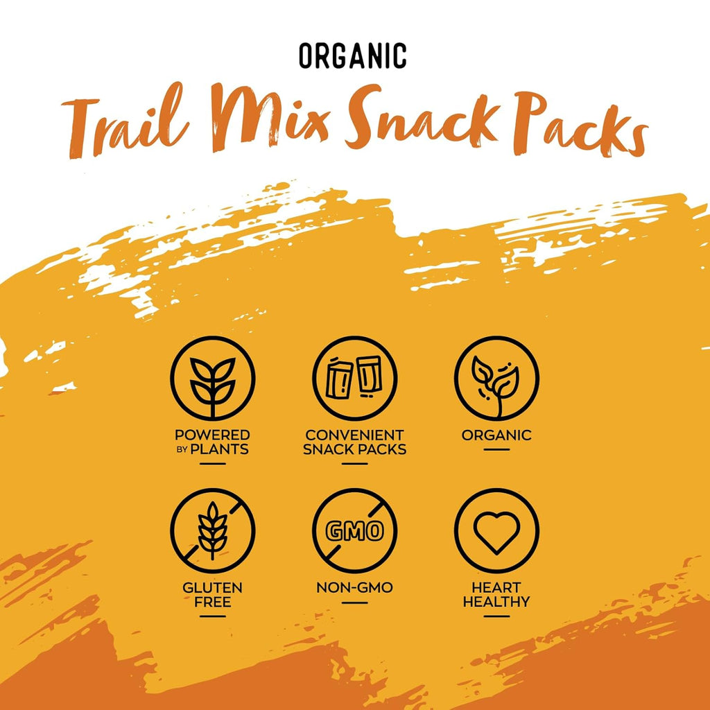 Organic Trail Mix Snack Packs, Multi Pack 28.8 Oz - 24 Individual Servings (Pack of 3)